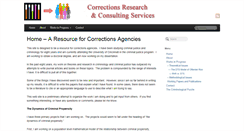 Desktop Screenshot of correctionsresearch.com