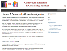 Tablet Screenshot of correctionsresearch.com